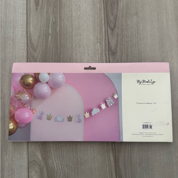 Princess Banner - Pink and Gold - Picture 2 of 2